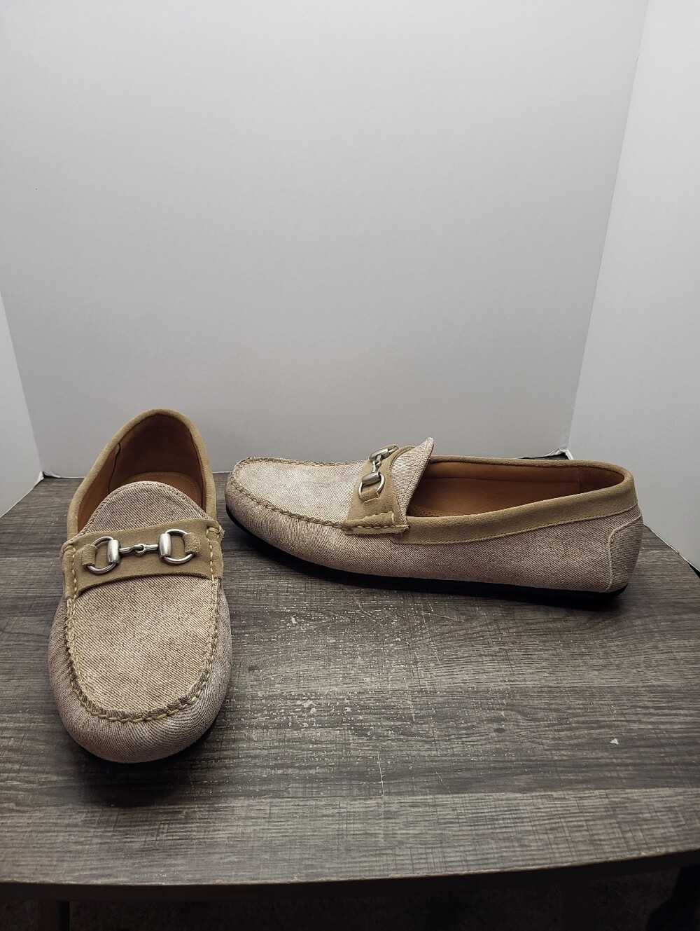 Allen Edmonds Sebastian Bit Driving Loafers Shoe Mens Size 13 D Bone New
